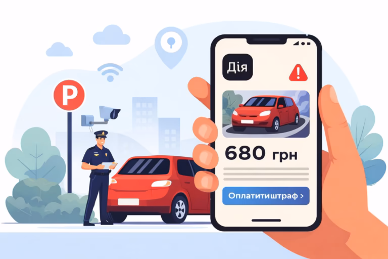 🚗 Штрафи за паркування в «Дії» вже працюють: список міст і як оплатити онлайн