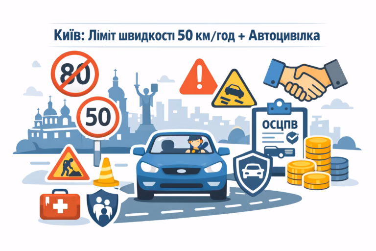 З 01 квітня 2026 р. у Києві не підвищуватимуть швидкість до 80 км/год