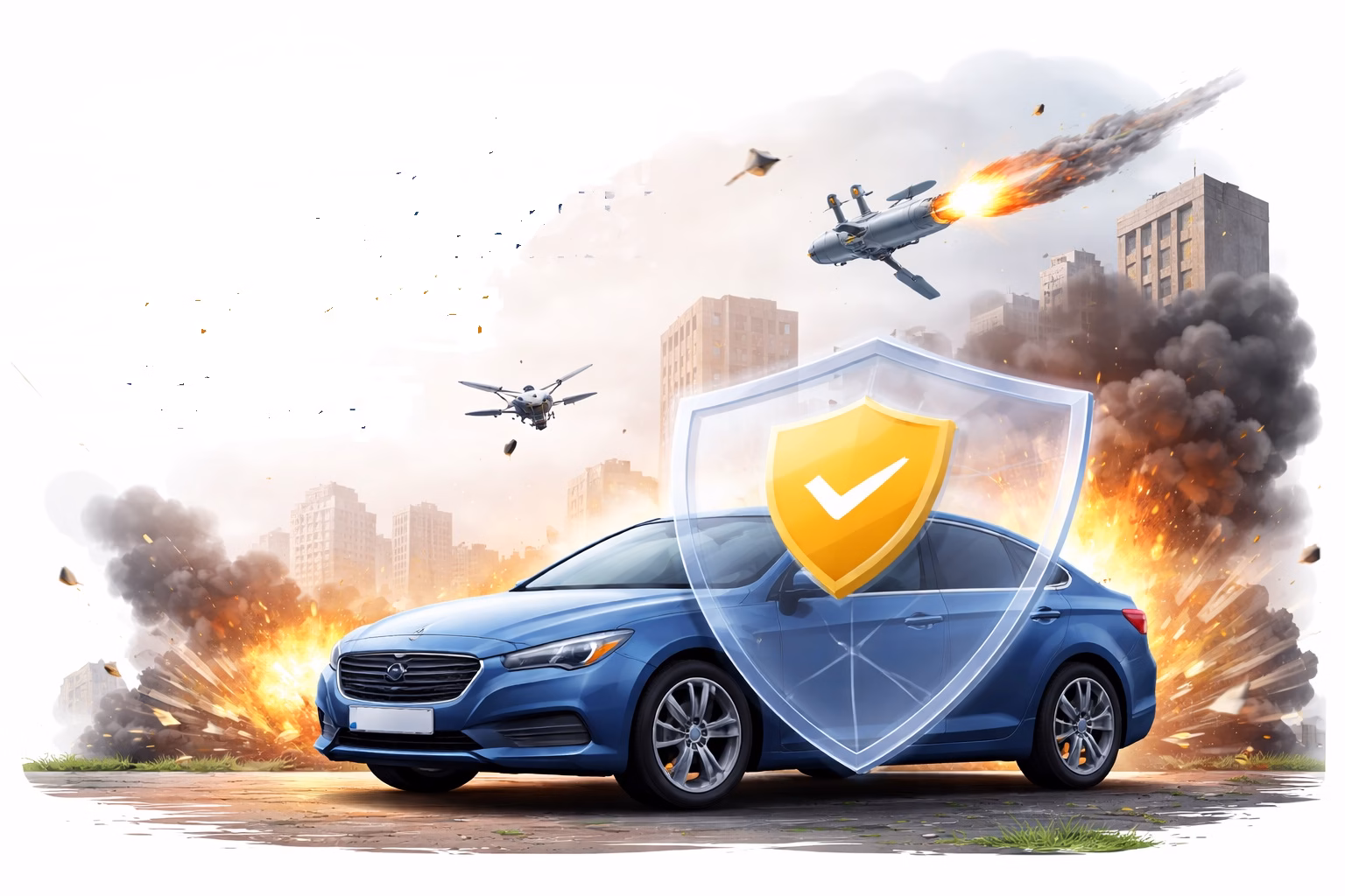 🚀 КАСКО онлайн з покриттям воєнних ризиків — новий калькулятор страхування авто від війни