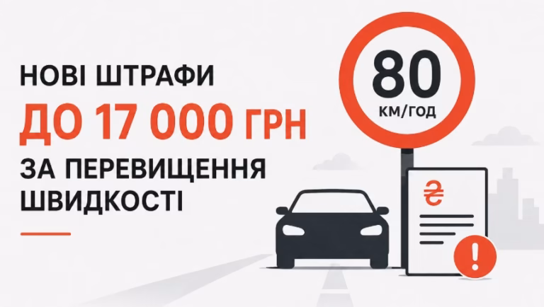 Штраф до 17 000 грн за перевищення швидкості: в Раді готують нові правила для водіїв